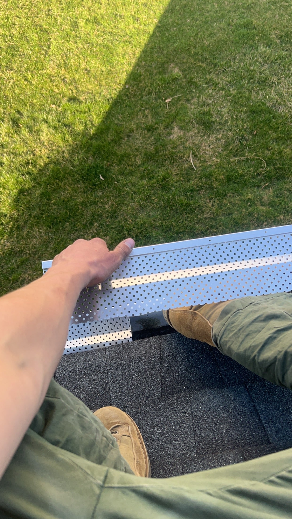 Aluminum Gutter Guard installation