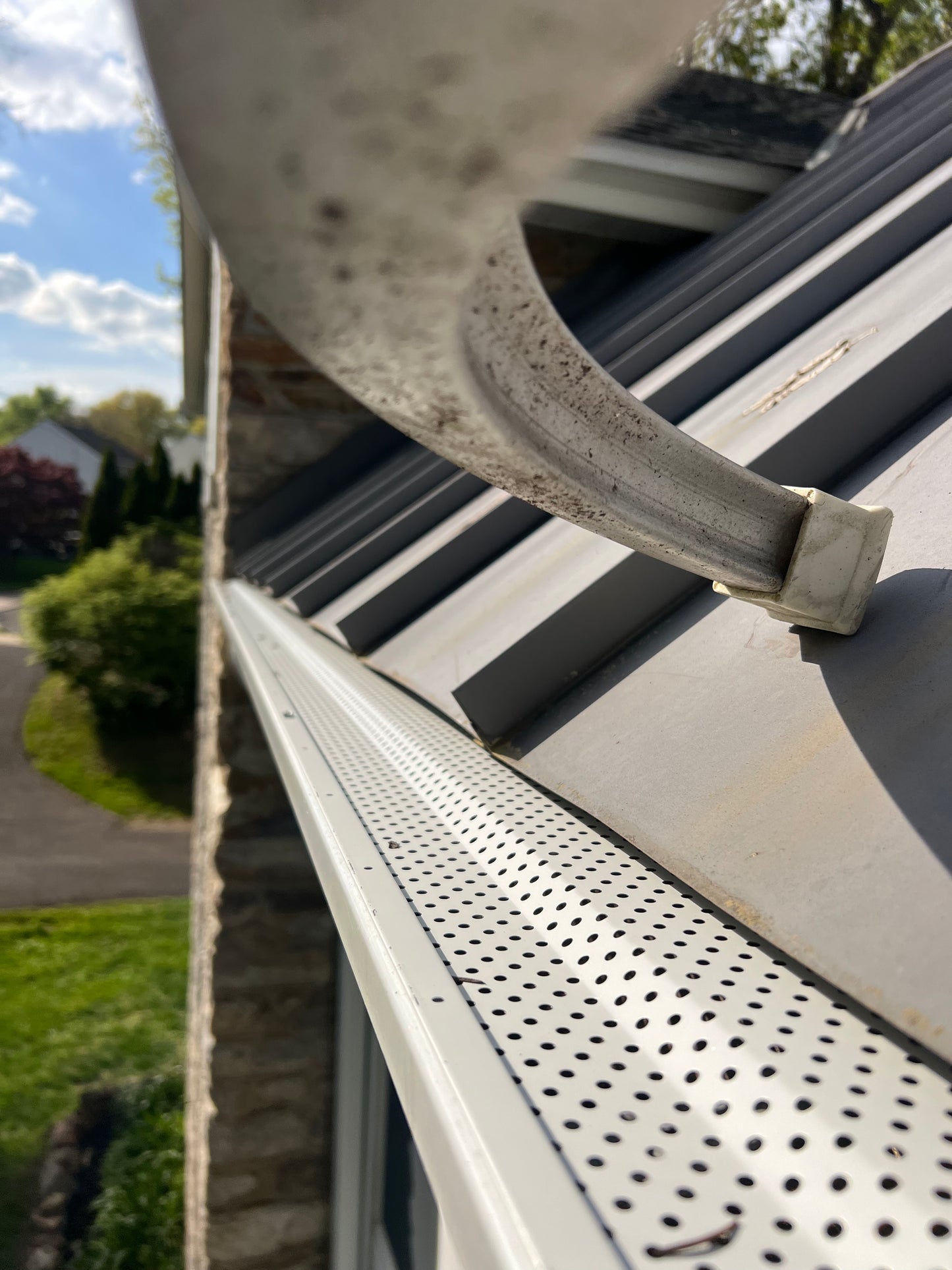 Aluminum Gutter Guard installation